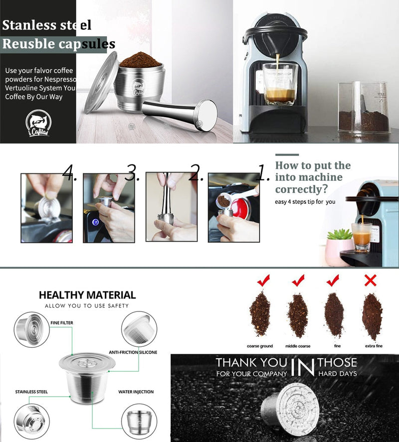 Cápsula Reutilizável para Nespresso kit Icafilas Império das Cápsulas